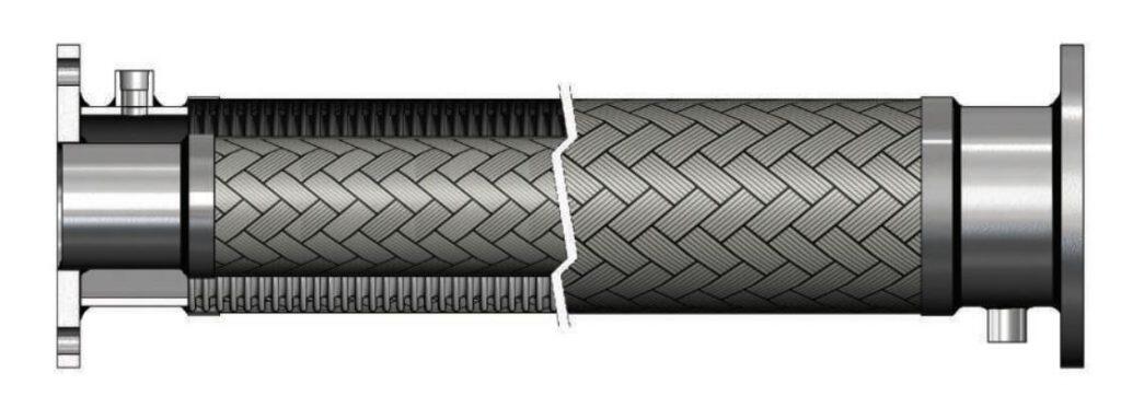 Steam jacked hose for food applications